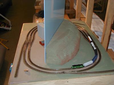 N scale demonstration layout - overhead view