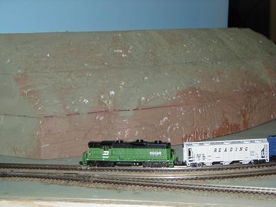 N scale demonstration layout - bluffs